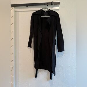 Elodie Black Trench/Top Coat Size Small